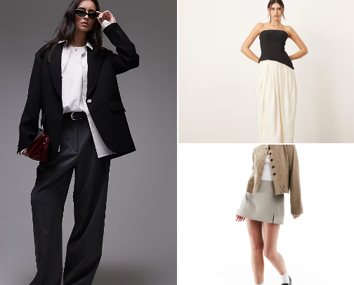 Chic at the office cover photo collage