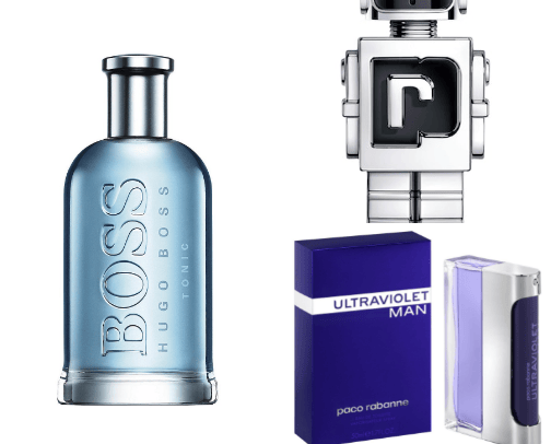 men perfume that are pure SEX cover photo collage