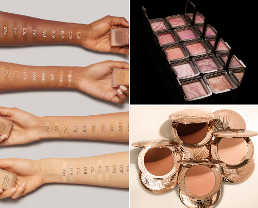 Perfect Make up Base for mature skin cover photo collage