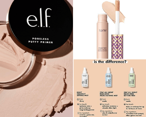 Beauty products I can't live without cover photo collage
