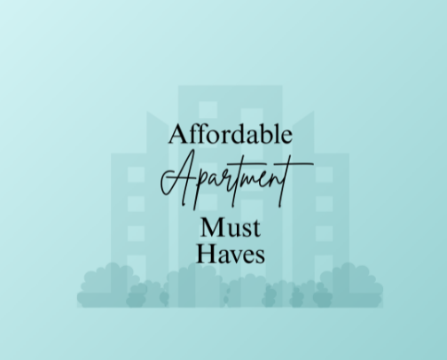 Affordable Apartment Must Haves for First Time Renters cover photo collage