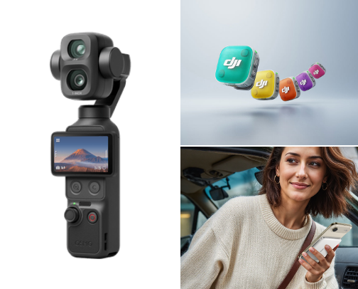 Vlogging cover photo collage