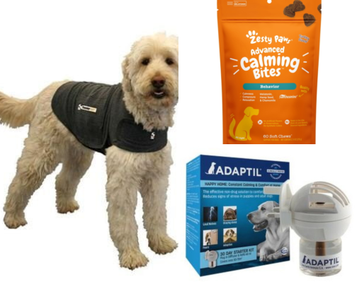 I Tried 6 Dog Anxiety Products and These Actually Calm My Pup cover photo collage
