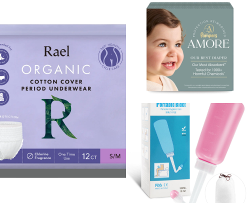 BARE MINIMUM Postpartum Checklist cover photo collage