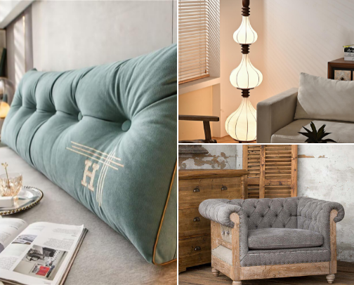 Furnishings for Cozy Evening Relaxing cover photo collage