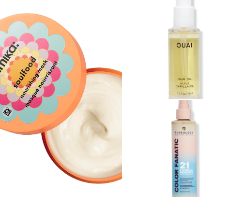 top haircare products cover photo collage