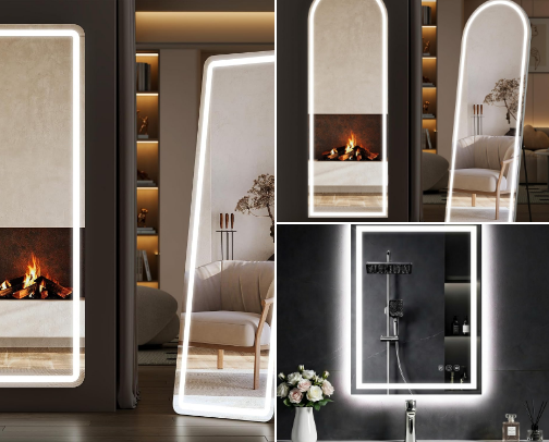 Vanity Mirrors w/Lights cover photo collage