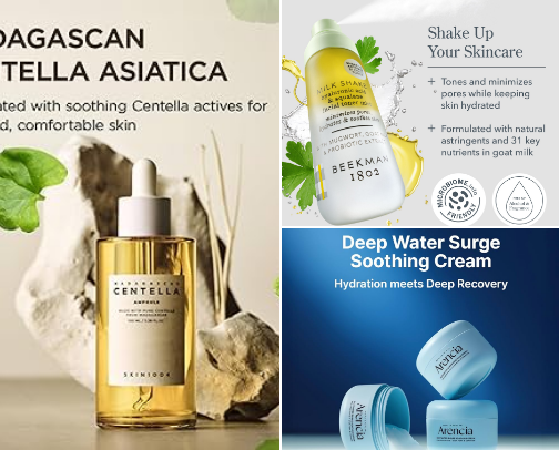 My favorite skincare for over 40 skin cover photo collage