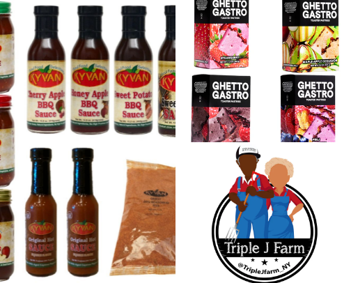 Black-owned Food, Beverage, Seasoning, and Condiment Brands to add to your grocery list cover photo collage