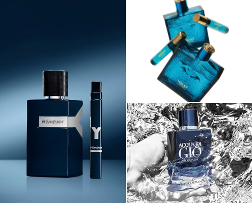 men perfume cover photo collage