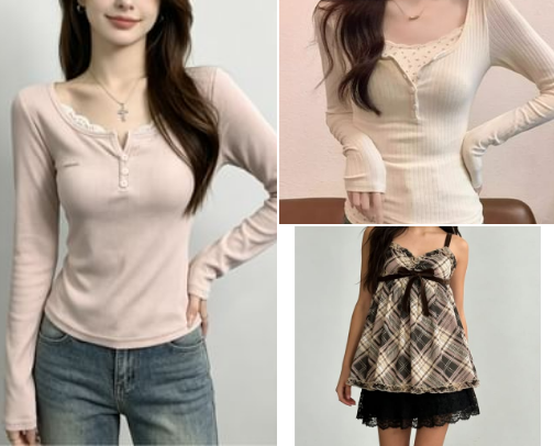 My cute outfits on my TikTok cover photo collage