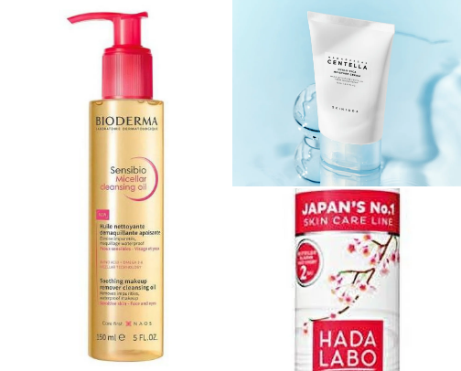 Skin care for sensitive dry skin cover photo collage