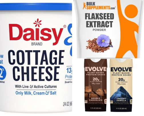 Gluten-Free + Low-Cal Protein & Fiber Recs! cover photo collage