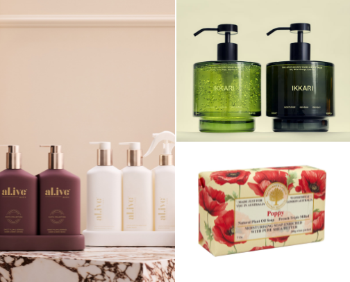 Soaps and Body Wash cover photo collage