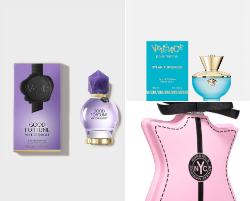 My perfume closet as a young corporate baddie cover photo collage