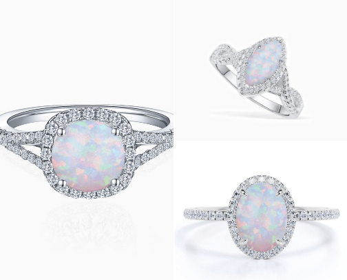 Opal Ring's🤍 cover photo collage