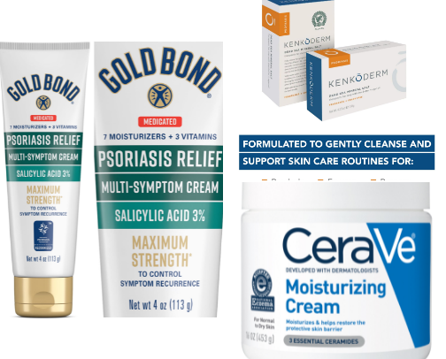 Living with psoriasis and sensitive skin cover photo collage