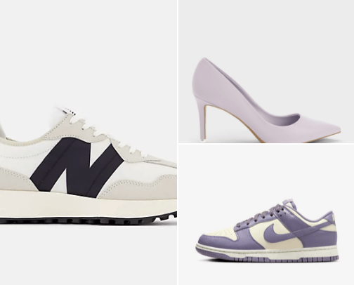 Women's Footwear | Nike, Adidas, Converse, New Balance, Jimmy Choo, Chanel, and others cover photo collage