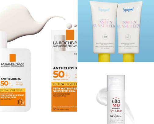 The Best Sunscreens that Perfectly Complement Your Makeup ☀️😩 cover photo collage