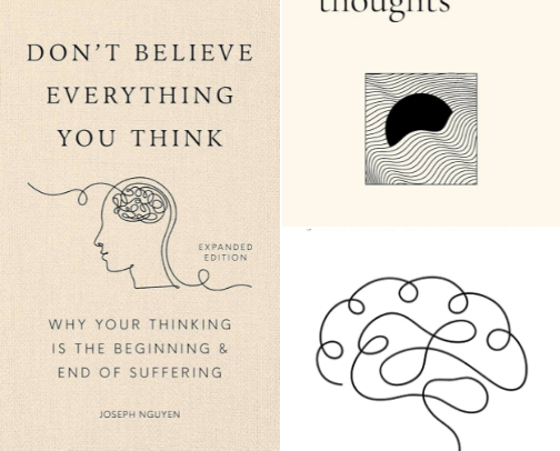Books for Overthinking, Anxiety, Personal Growth, Faith & Family Connection cover photo collage