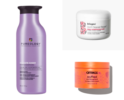 Vegan Hair Products I Love For straight, thin, color-treated hair cover photo collage