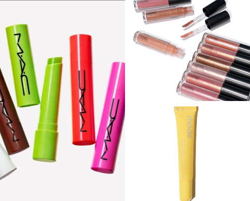 Hot girl lip products essential cover photo collage