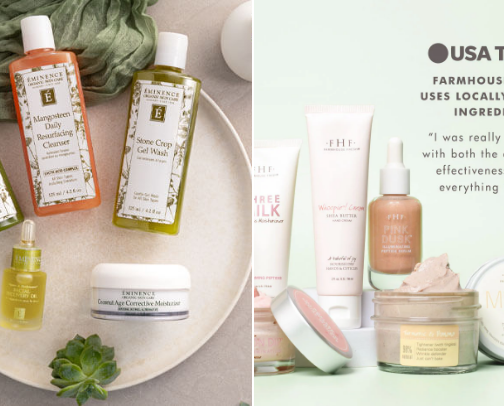 Favorite organic skin care cover photo collage