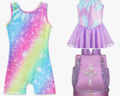 Gymnastics attire & accessories cover photo collage