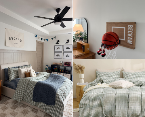 Toddler boy bedroom inspo cover photo collage