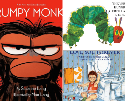 Books for the Nursery | What books to register for with a new baby on the way cover photo collage