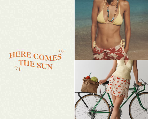 The Endless Summer Lookbook cover photo collage