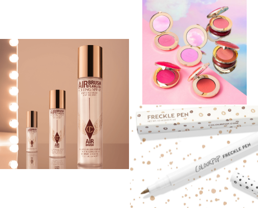 Makeup, brushes, tools, etc. cover photo collage