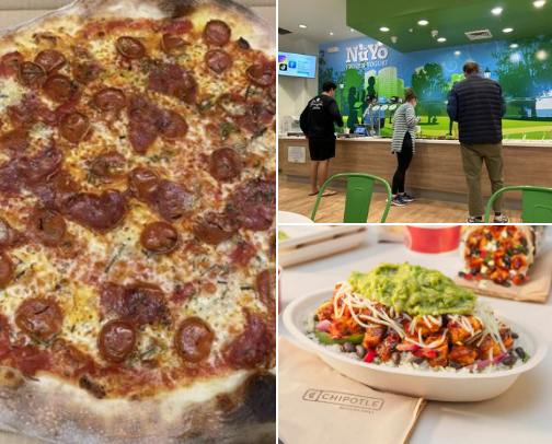 BEST BITES TO TRY 🍔🌯🥗 cover photo collage