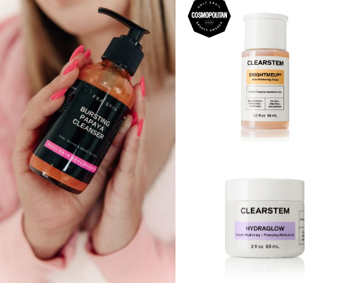 Skincare cover photo collage