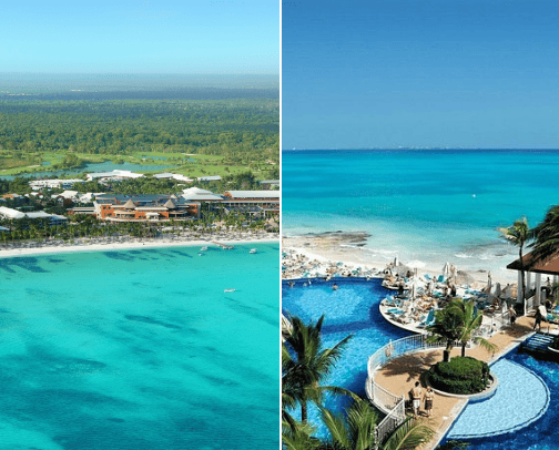All inclusive resorts cover photo collage