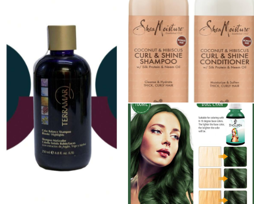 Hair care cover photo collage