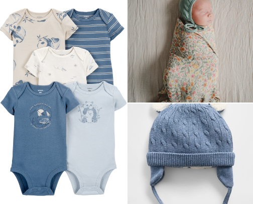 Sweet Beginnings: Baby Gifts & Everyday Essentials cover photo collage