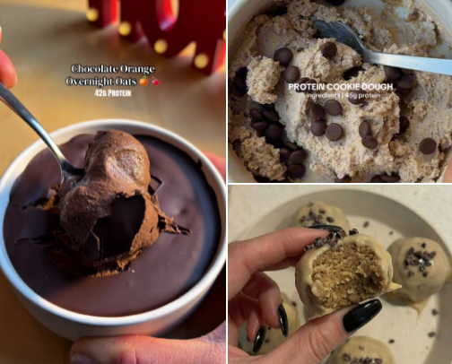 Healthy High Protein Sweet Treats cover photo collage