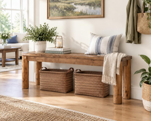 Farmhouse entryway cover photo collage