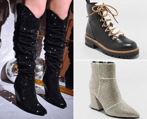 Target boots for woman cover photo collage