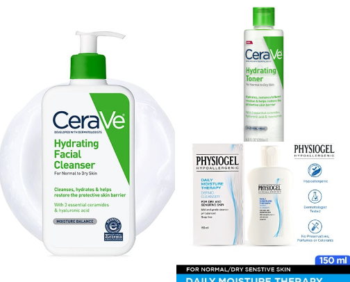 Skin Care for sensitive skin type cover photo collage