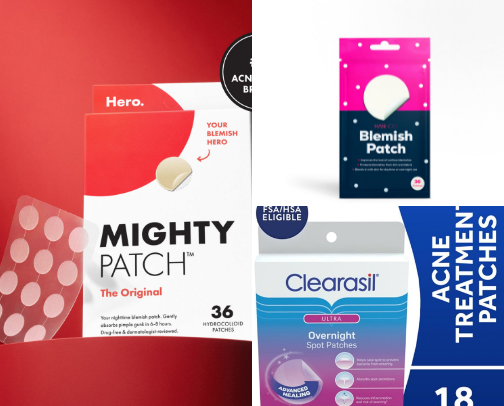 Pimple patches that ACTUALLY work!! ⭐️ cover photo collage
