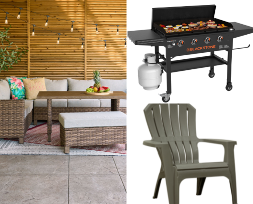 Outdoor Furnitures and must haves + Games cover photo collage