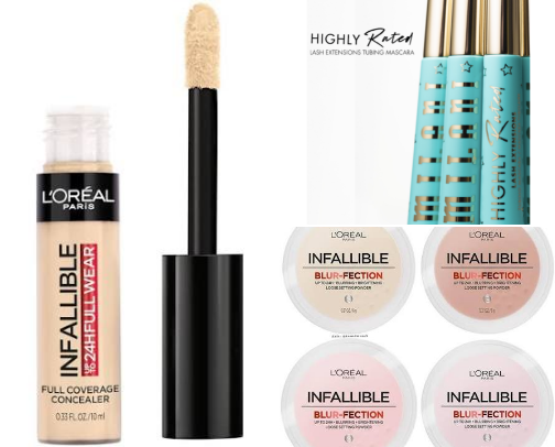 Affordable makeup products cover photo collage