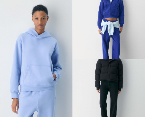 what i’m wearing to stay cozy! cover photo collage