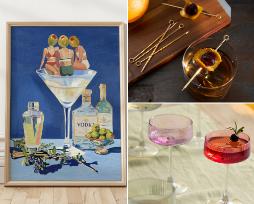 Cocktail Hour at Home cover photo collage