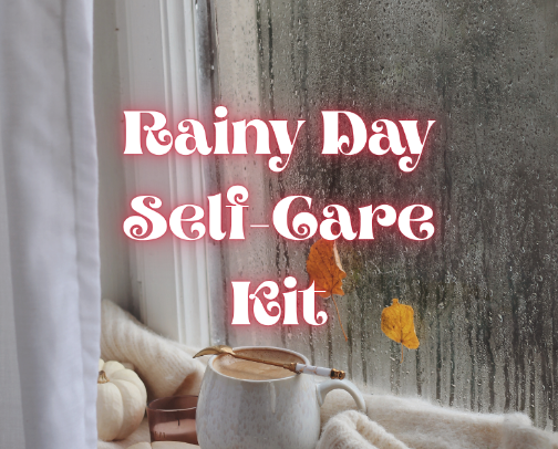 Rainy Day Self-Care Kit cover photo collage