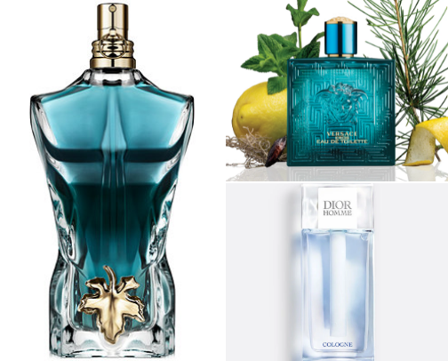 Summer fragrances for men cover photo collage