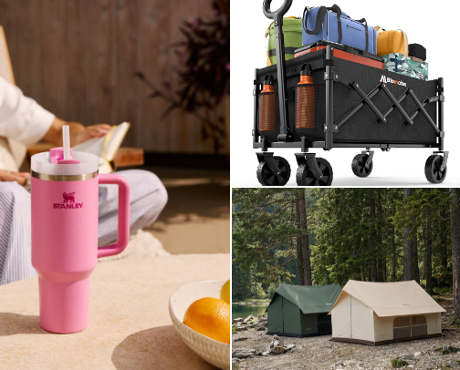 Glamping cover photo collage