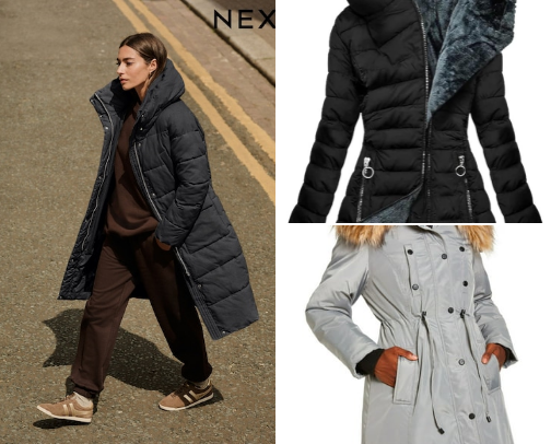 Womens winter coats cover photo collage